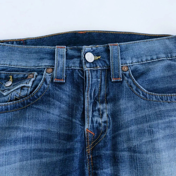 Vintage True Religion Blue Loose Fit "Jack" Cut#608037 made in U.S.A. Blue Jeans - Picture 11 of 12